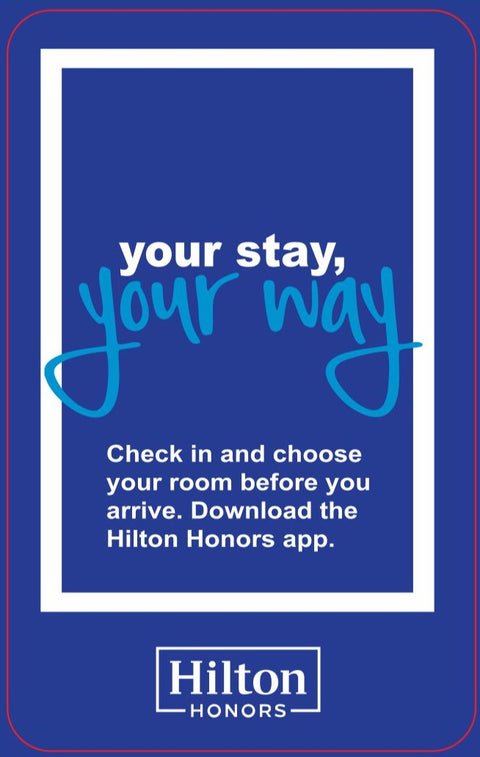 Hilton Blue RFID Hotel Keys SK252 ULC Ultralight C 