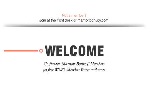 Marriott Welcome white keycard holders key packets