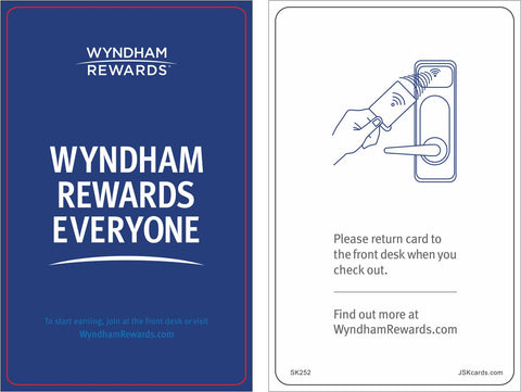 Wyndham Rewards RFID Keys Mifare 1K Miwa Onity Kaba Securelox