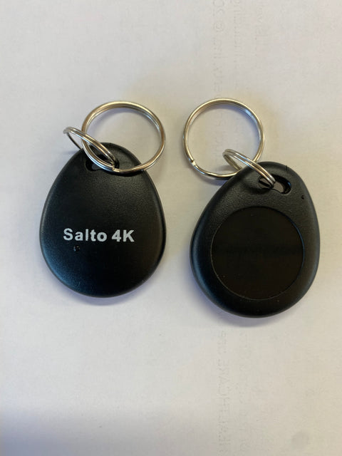 Black 4K RFID Staff Key Fobs  PFM04KB-10 Salto 4K Contactless FOB