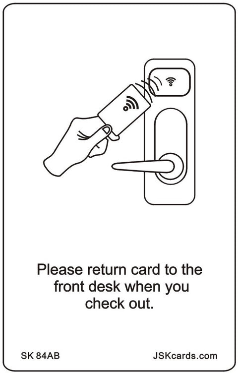 Acculock Hotel Lock RFID keys keycards for Comfort Inn, Quality Inn, Comfort Suites, Clarion, Sleep Inn , MainStay Suites