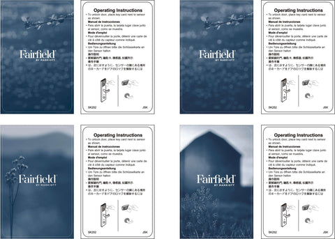 Fairfield Inn RFID keys Mifare 1K Saflok, Onity, Miwa Kaba 790
