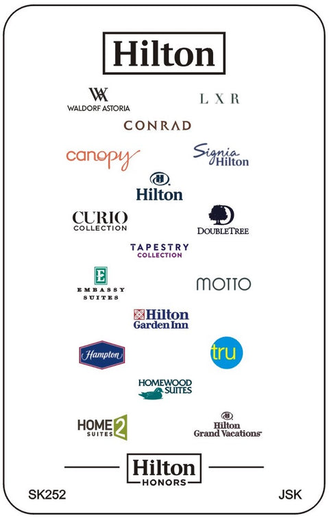 Hilton Honors   RFID Hotel Key cards for Saflok, Onity, Miwa , DormaKaba , Securelox